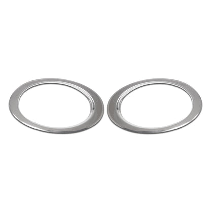 OMAC Fog Light Lamp Bezel Cover for VW T5 Transporter 2010-2015 Steel Silver 2 Pcs 7530103