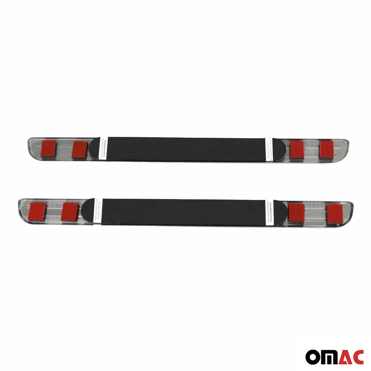 OMAC Door Sill Scuff Plate Scratch Protector for Kia Rio 2012-2017 Exclusive Steel 2x 40189696090LX