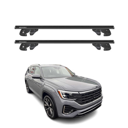 2025 VW Atlas Roof Rack Cross Bars Luggage Carrier Black 2Pcs