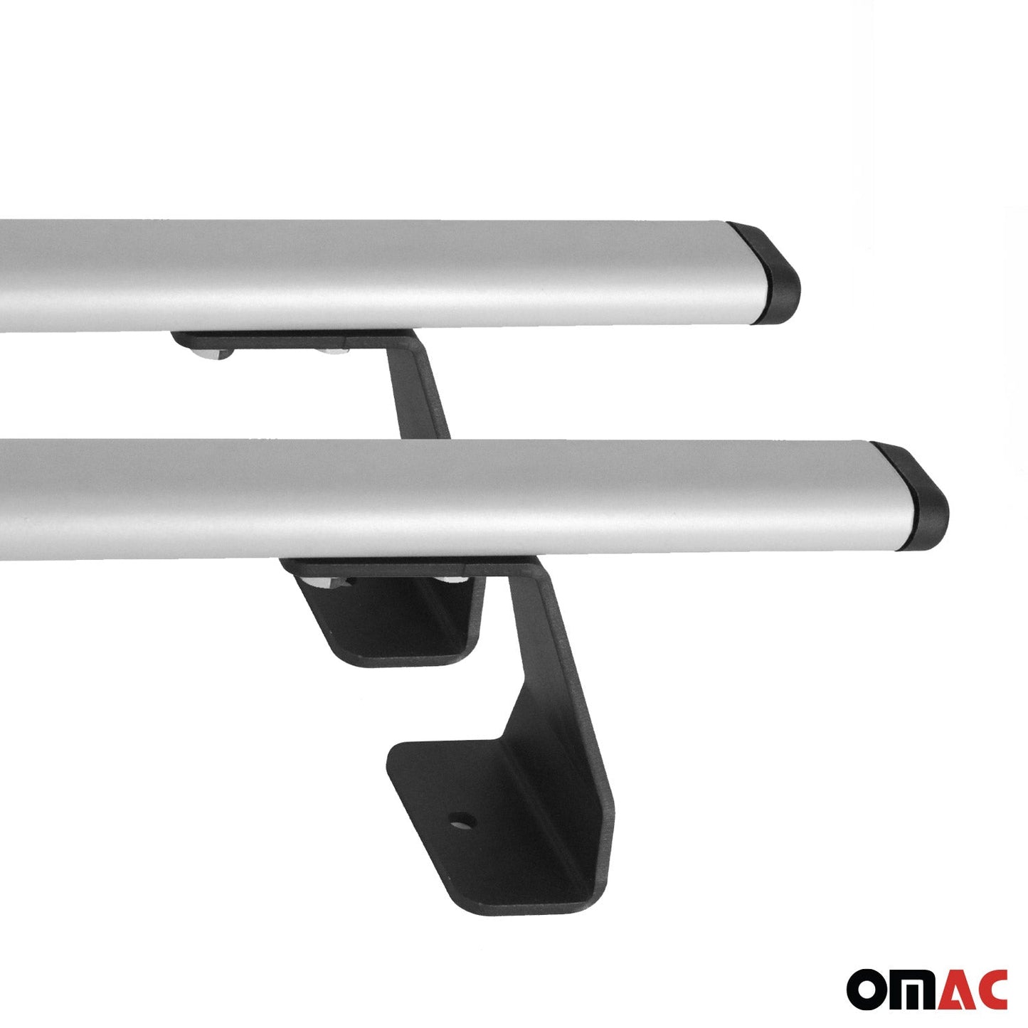 OMAC Trunk Bed Roof Racks Cross Bars for RAM ProMaster City 2015-2022 Metal Gray 2524910-2