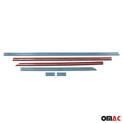 OMAC Chrome Side Door Trim for Mercedes Metris 2016-2023 One Sliding Door L3 S.Steel 4733133