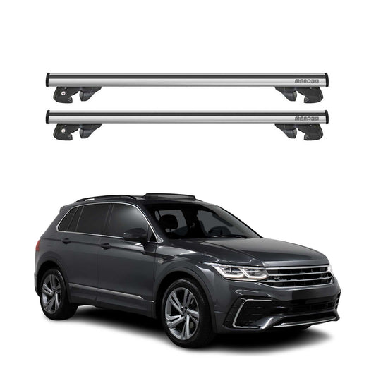2018-2025 VW Tiguan Allspace Roof Rack Cross Bars Silver