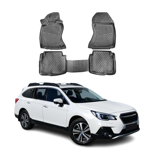 2020-2025 Subaru Outback Floor Mats Liners Full Set All Weather Black