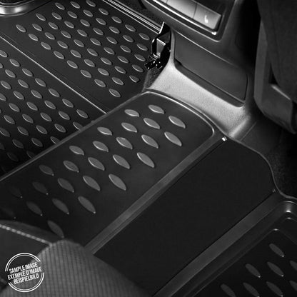 OMAC Floor Mats Liner for Hyundai Elantra 2017-2020 Black TPE All-Weather 4 Pcs 3243444