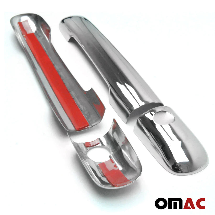 OMAC Door Handle Cover Protector for Dodge Sprinter 2003-2008 Steel 4 Pcs 2 Key Hole 4722042