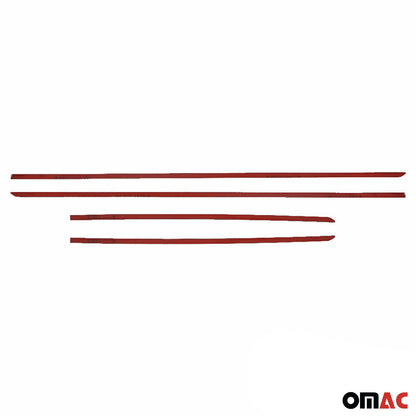 OMAC Side Door Molding Trim for Hyundai Tucson 2005-2009 Steel Silver 4x U001785