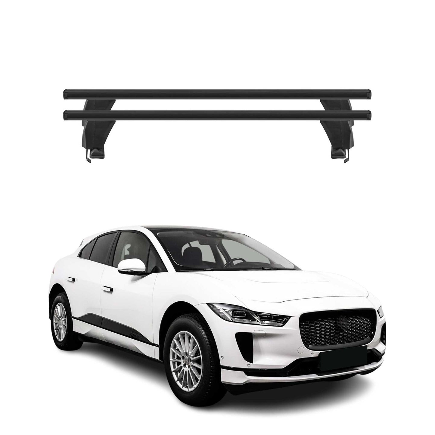 2019-2025 Jaguar I-Pace Roof Rack Cross Bars Black
