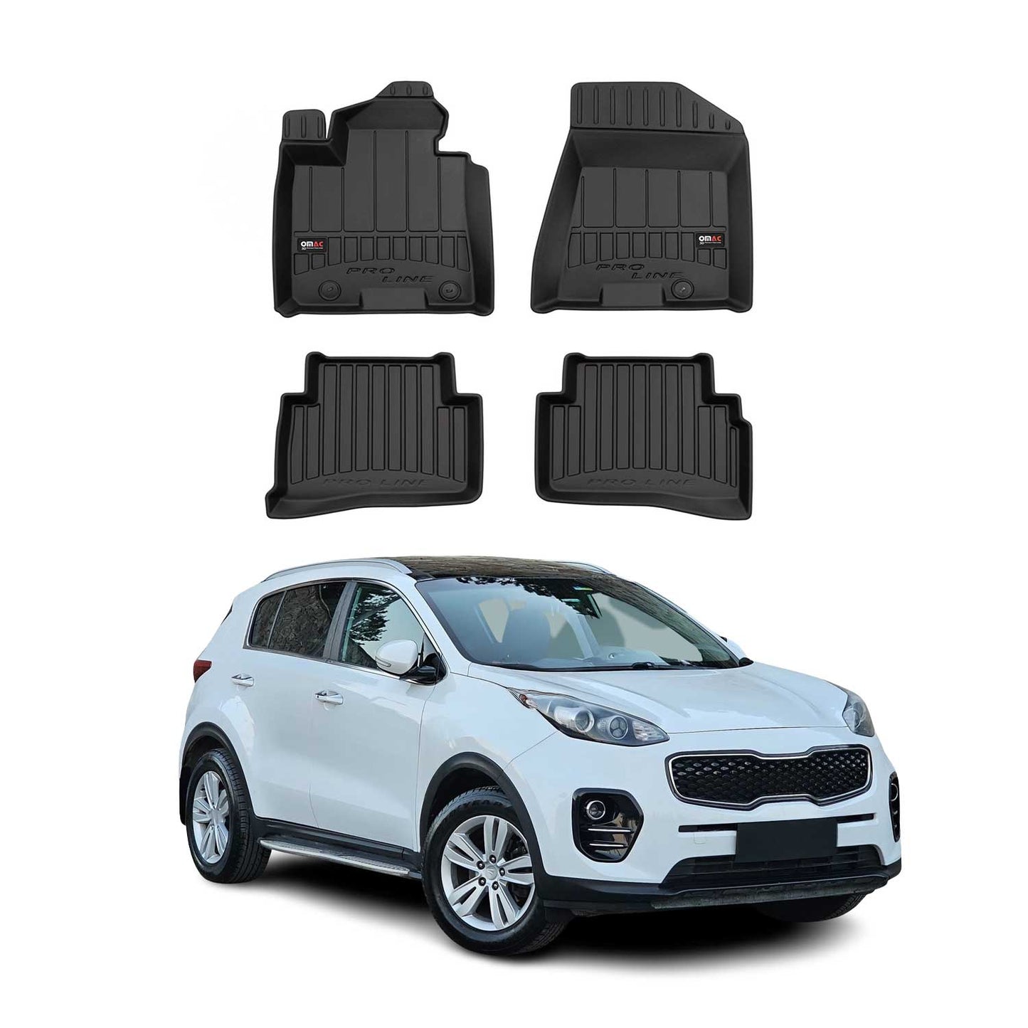 2017-2022 Kia Sportage Premium Floor Mats Liners Full Set All Weather Heavy Duty