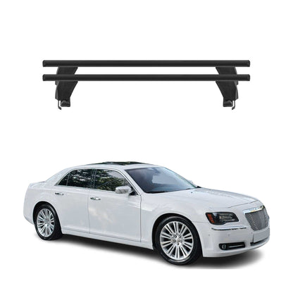 2011-2023 Chrysler 300 Roof Rack Cross Bars Black