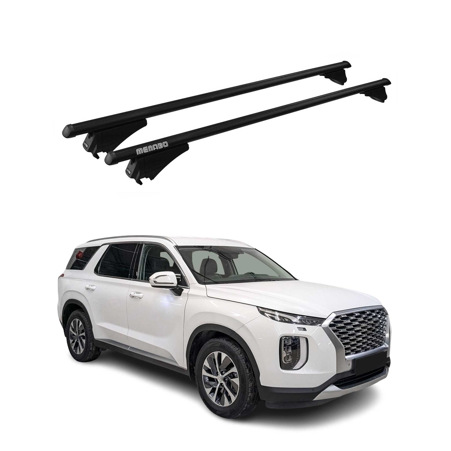 2020-2025 Hyundai Palisade Roof Rack Cross Bars Black
