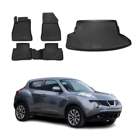 2011-2014 Nissan Juke Floor Mats & Cargo Liner Full Set All Weather Black