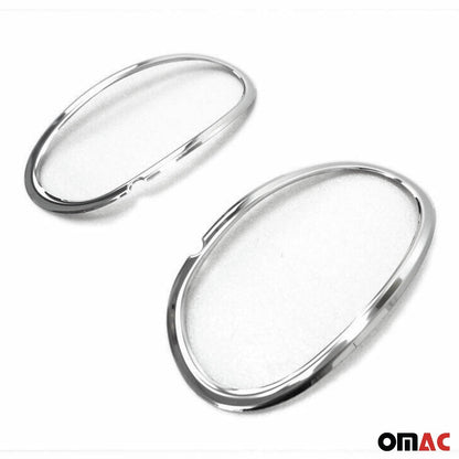 OMAC Fog Light Lamp Bezel Cover for Mercedes Sprinter W906 2010-2018 Steel Silver 2x 4724103