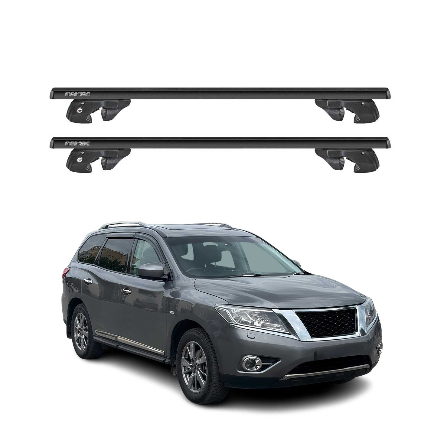 2013-2020 Nissan Pathfinder Roof Rack Cross Bars Black