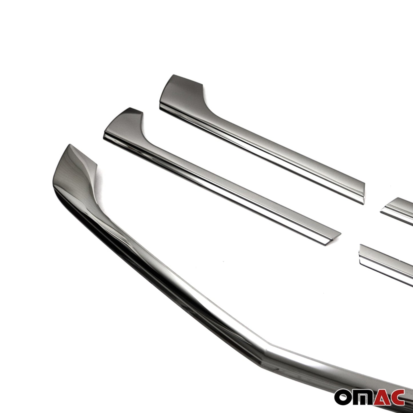 OMAC Front Bumper Grill Trim for Mercedes Sprinter W906 2014-2018 Steel Dark 5x 4724082B