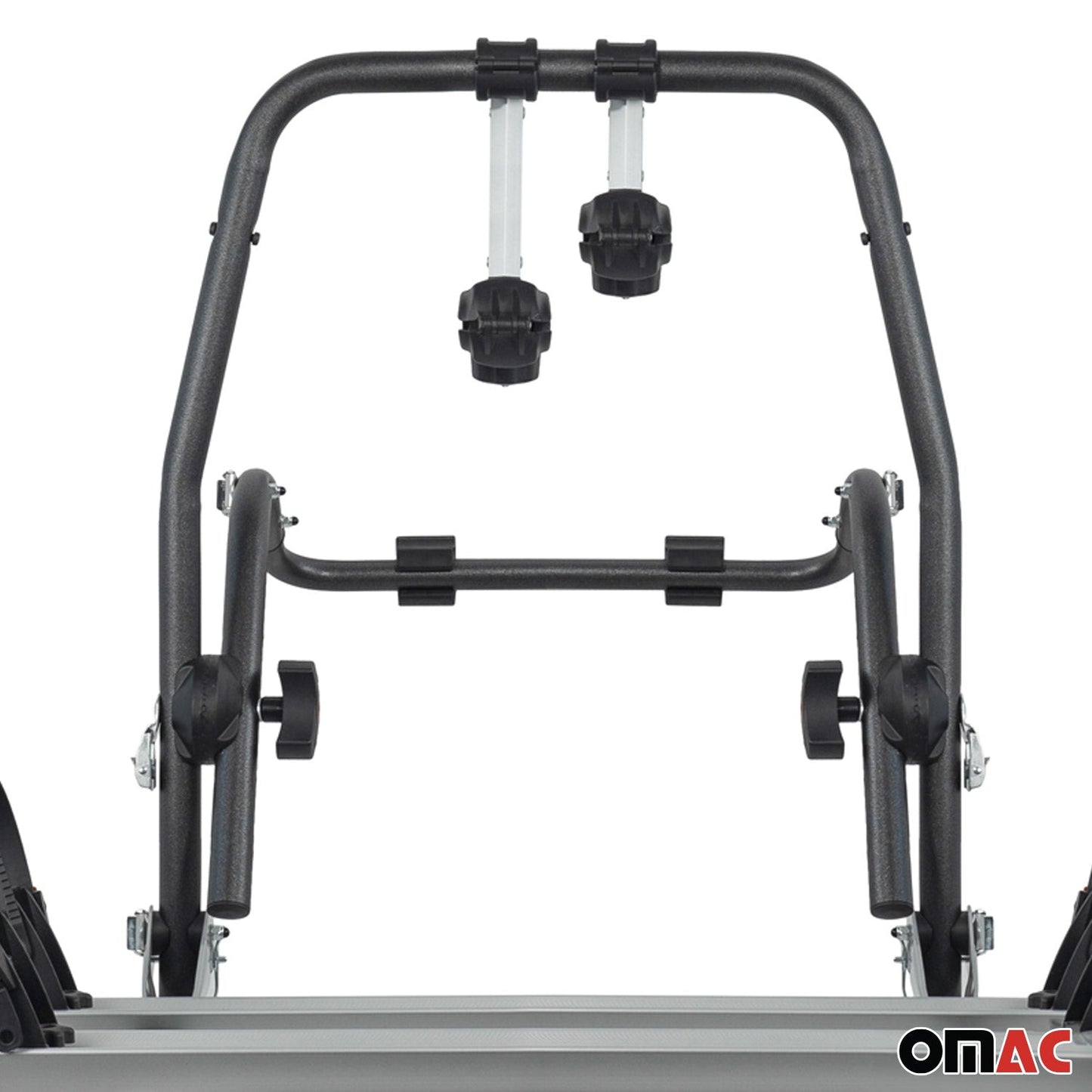 OMAC Alu 2 Bike Rack Carrier Hitch Mount for Infiniti Q50 2014-2023 Black Gray A054205