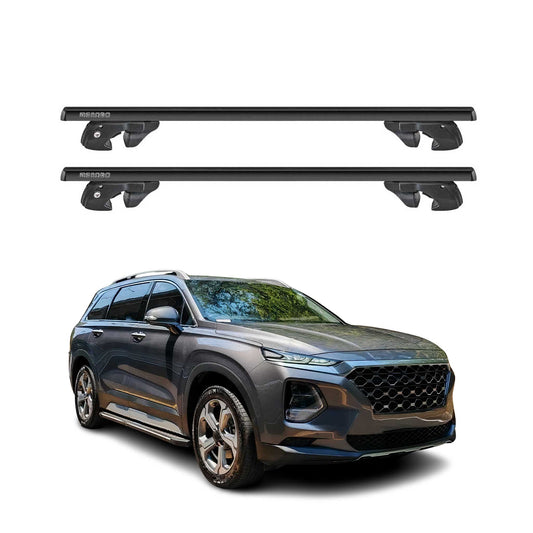 2024-2026 Hyundai Santa Fe Roof Rack Cross Bars Luggage Carrier Black 2x