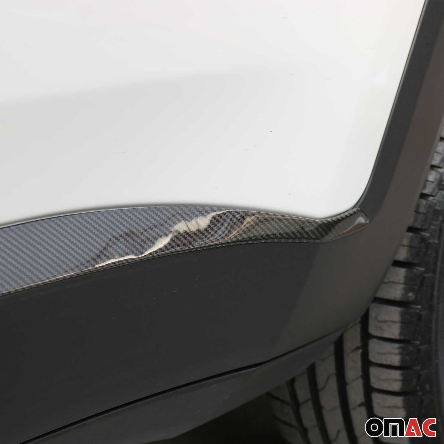 2015-2024 Jeep Renegade Side Door Molding Trim Skirt Garnish Carbon Fiber 4x