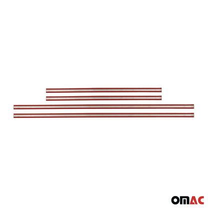 OMAC Side Door Molding Trim Skirt Garnish for Subaru Crosstrek 2013-2017 Steel 4Pcs U004890