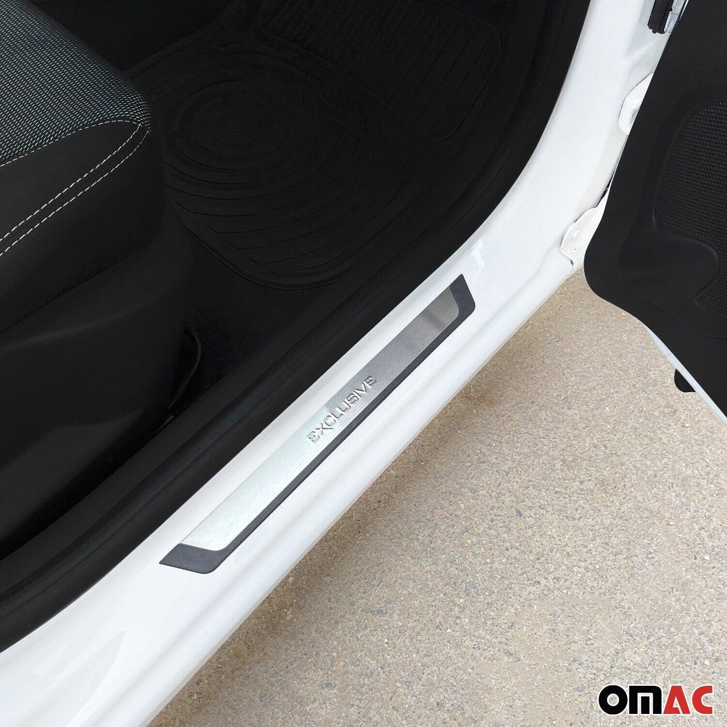 OMAC Door Sill Scuff Plate Scratch Protector for VW Amarok 2010-2020 Exclusive Steel 75359696091FX