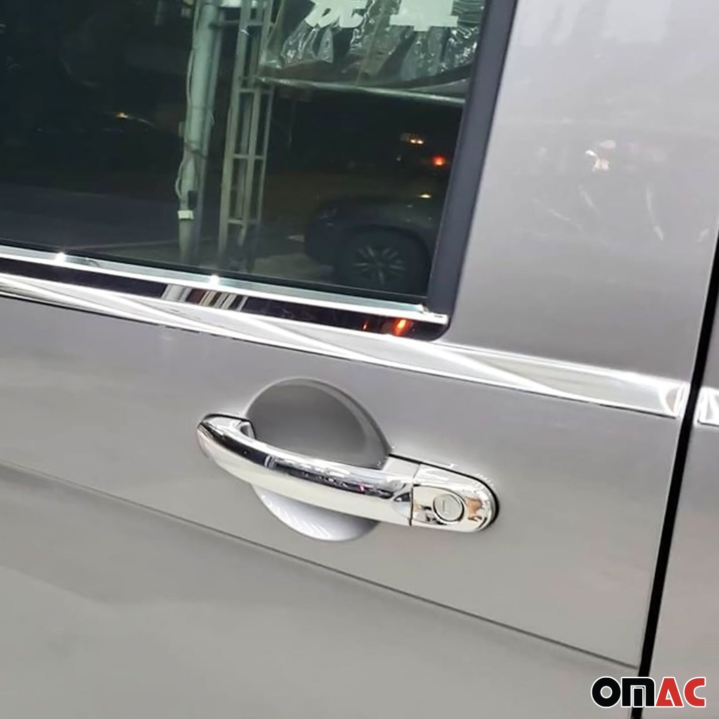 OMAC Car Door Handle Cover Protector for VW T5 Transporter 2003-2015 Steel 6 Pcs U015331