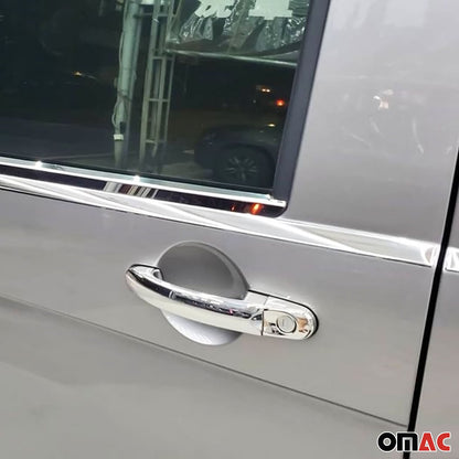 OMAC Car Door Handle Cover Protector for VW T5 Transporter 2003-2015 Steel 6 Pcs U015331