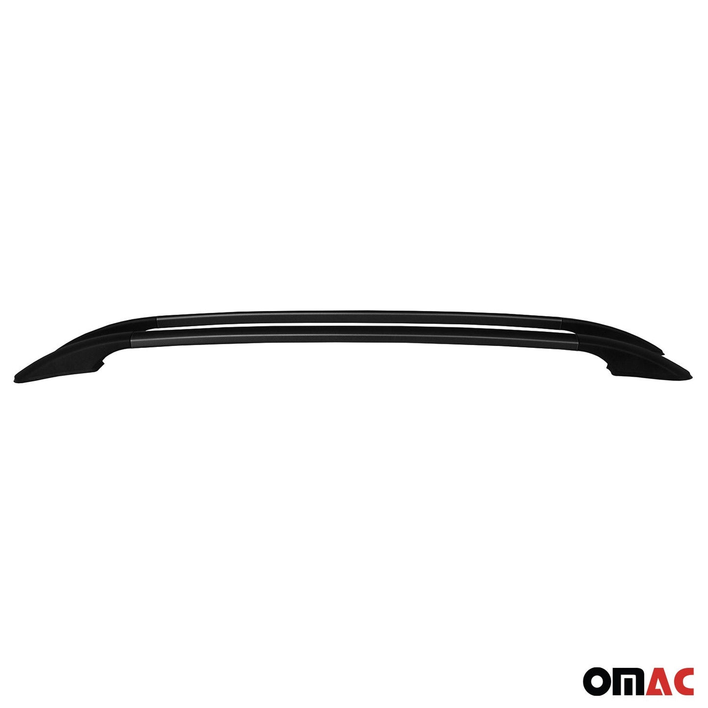 OMAC Roof Rack Side Rails Aluminium for Nissan Qashqai 2014-2021 Black 2Pcs U014788