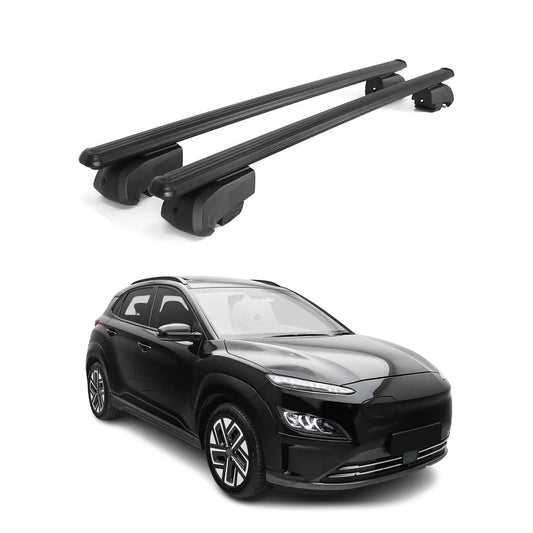 2018-2023 Hyundai Kona Roof Rack Cross Bars Black