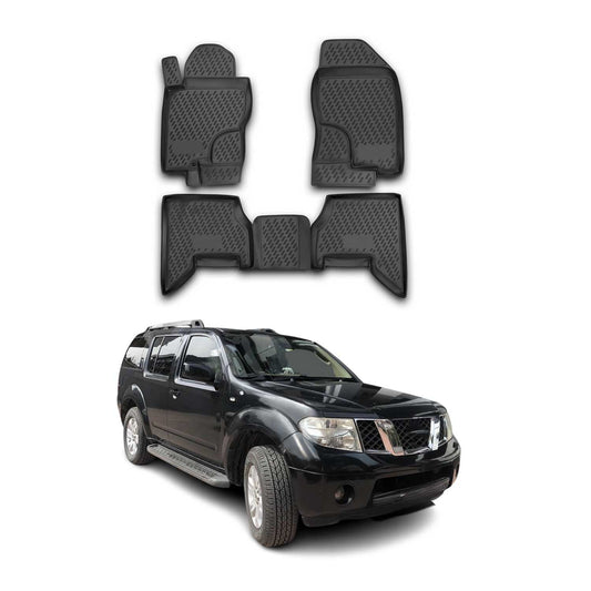2005-2012 Nissan Pathfinder Floor Mats Liners Full Set All Weather Black