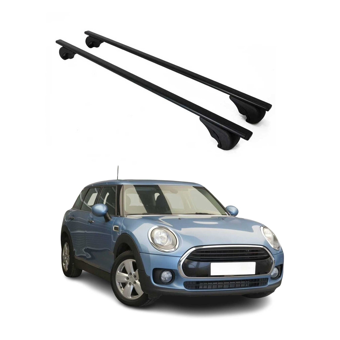 2016-2024 Mini Cooper Clubman F54 Roof Rack Cross Bars Black