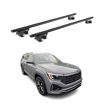 2025 VW Atlas Roof Rack Cross Bars Luggage Carrier Alu Black 2x
