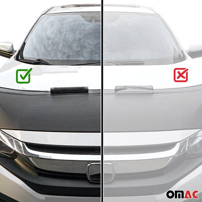 OMAC Car Bonnet Mask Hood Bra for Volkswagen Golf MK8 2022-2024 Black 1Pc Vinyl 7568BSZ4