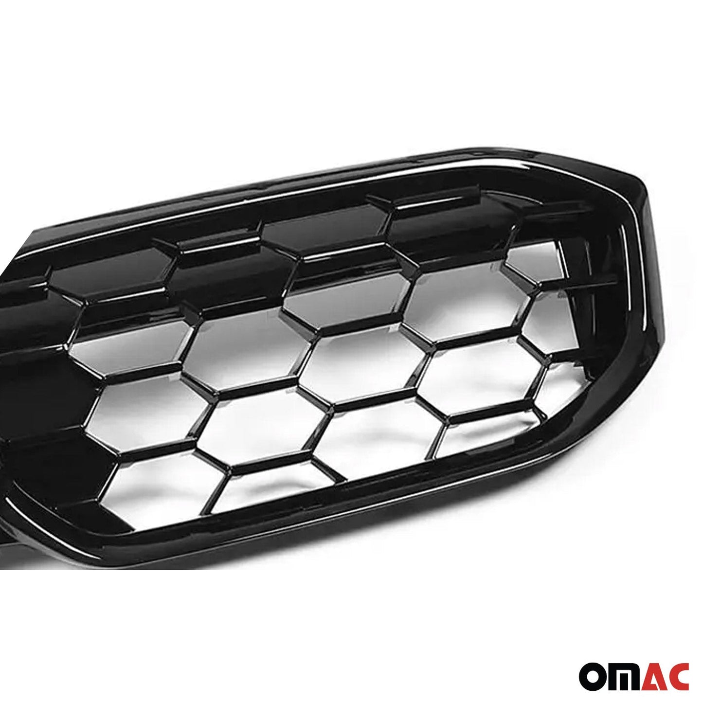 OMAC For BMW 3 Series G20 2019-2022 Front Kidney Grille Glossy Black Meteor Diamond 1238P082MTPB