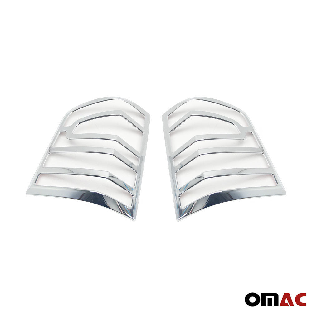 OMAC Trunk Tail Light Trim Frame for VW T5 Caravelle 2010-2015 Chrome Silver 2 Pcs 7531104