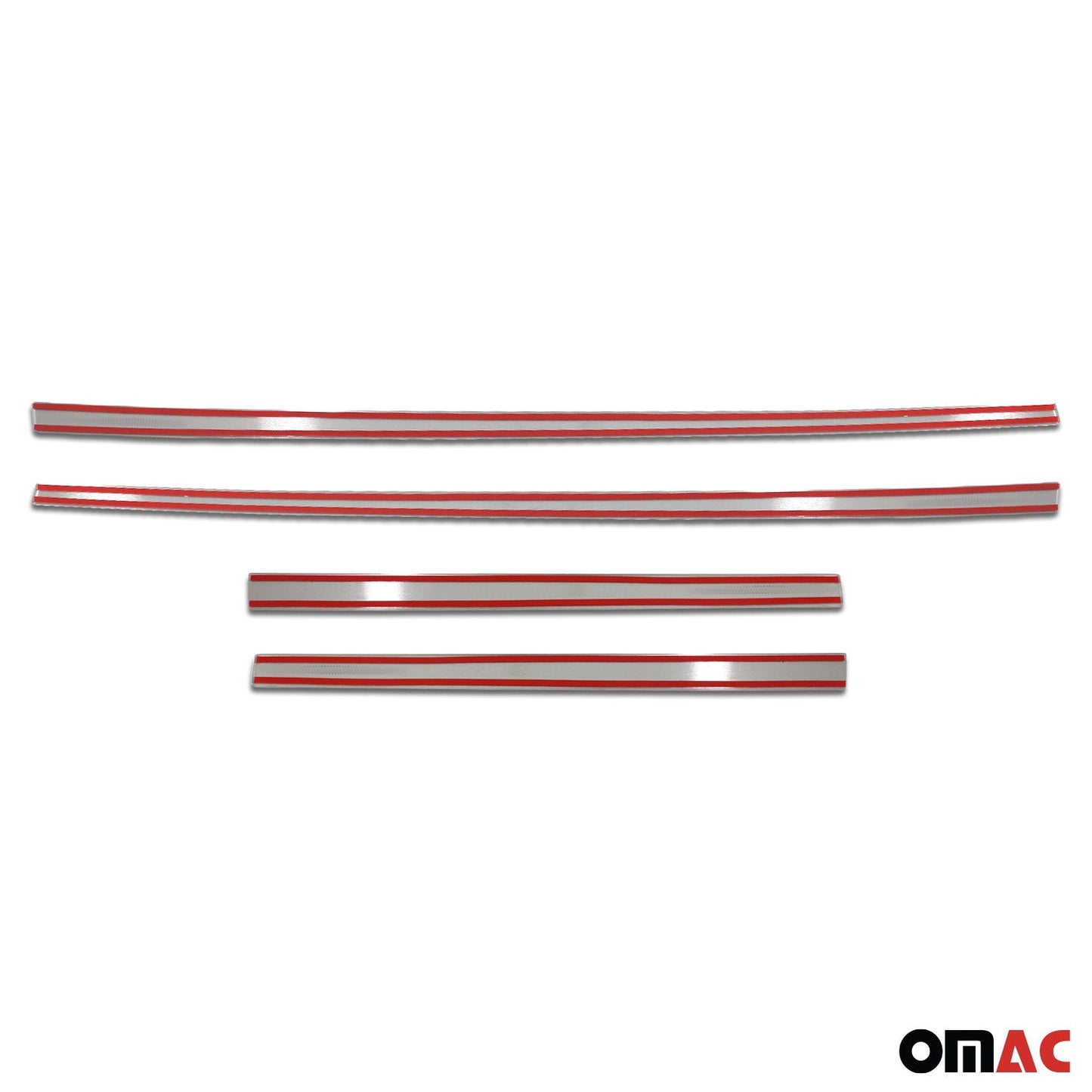 OMAC Side Door Molding Trim Skirt Garnish for BMW X4 F26 2015-2018 Stainless Steel 4x '1224131