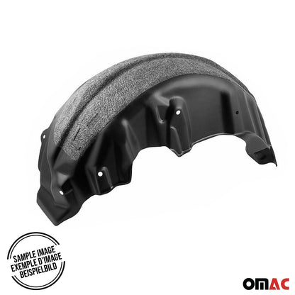OMAC Rear Set Wheel Arch Liner Splash Fender Guard for RAM 1500 2019-2024 Black 2 Pcs 2406DRFG-SET1