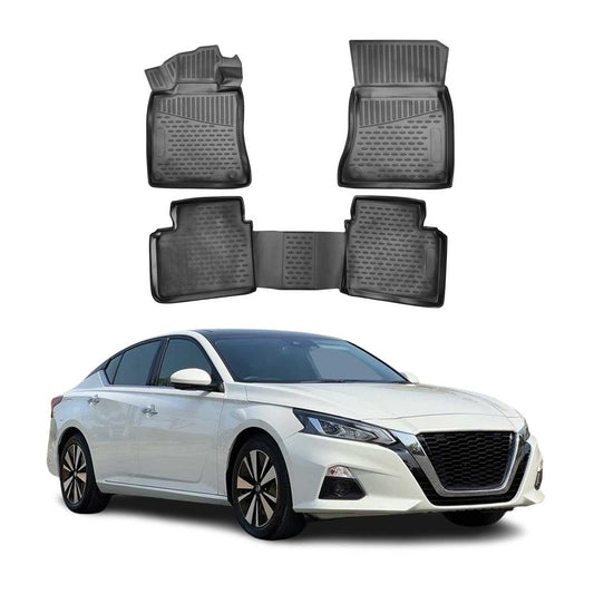 2019-2025 Nissan Altima Floor Mats Liners Full Set All Weather Black