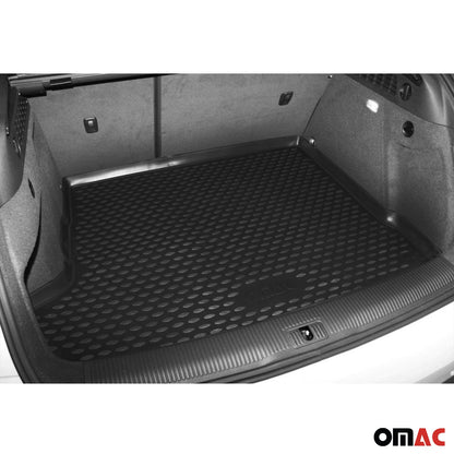 OMAC Cargo Mats Liner for Audi Q7 2007-2015 Rear Trunk Waterproof TPE Black 1109250