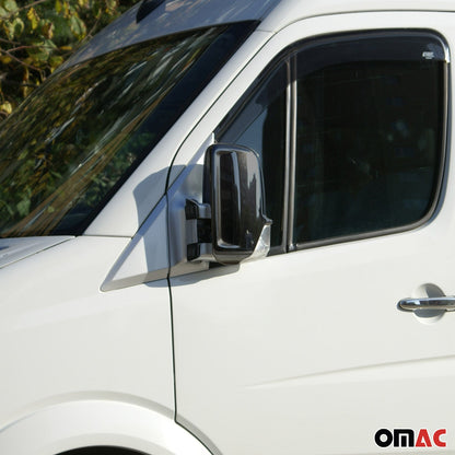 OMAC Side Mirror Cover Caps Fits Mercedes Sprinter W906 2010-2018 Dark 2 Pcs 4724112B