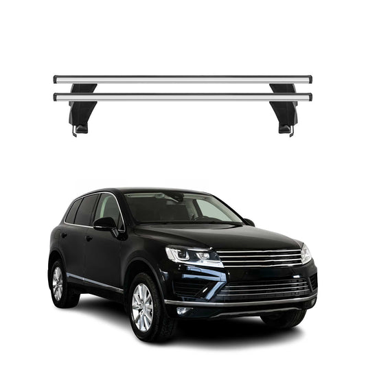 2011-2014 VW Touareg Roof Rack Cross Bars Silver