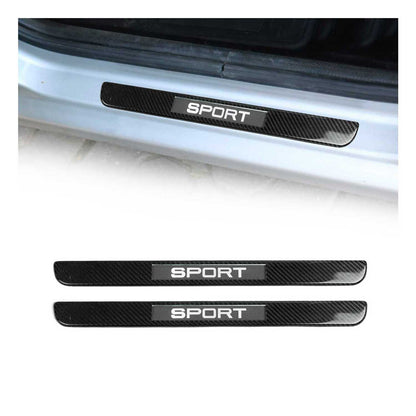 2016-2025 Mercedes AMG GT Door Sill Scuff Plate Illuminated Carbon Fiber Black 2Pcs