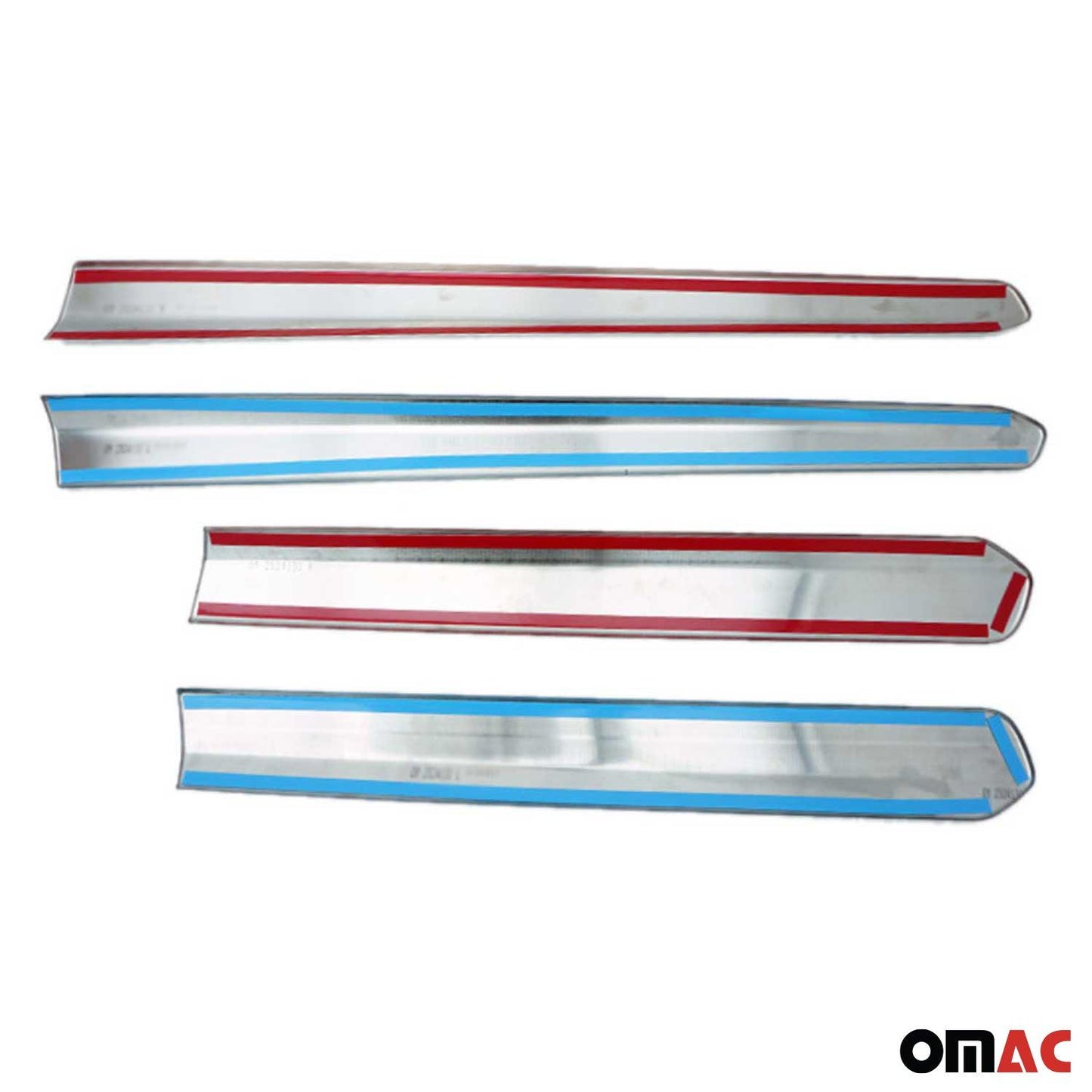 OMAC Side Door Molding Trim Skirt Garnish for RAM ProMaster City 2015-2022 Steel 4Pcs 2524131