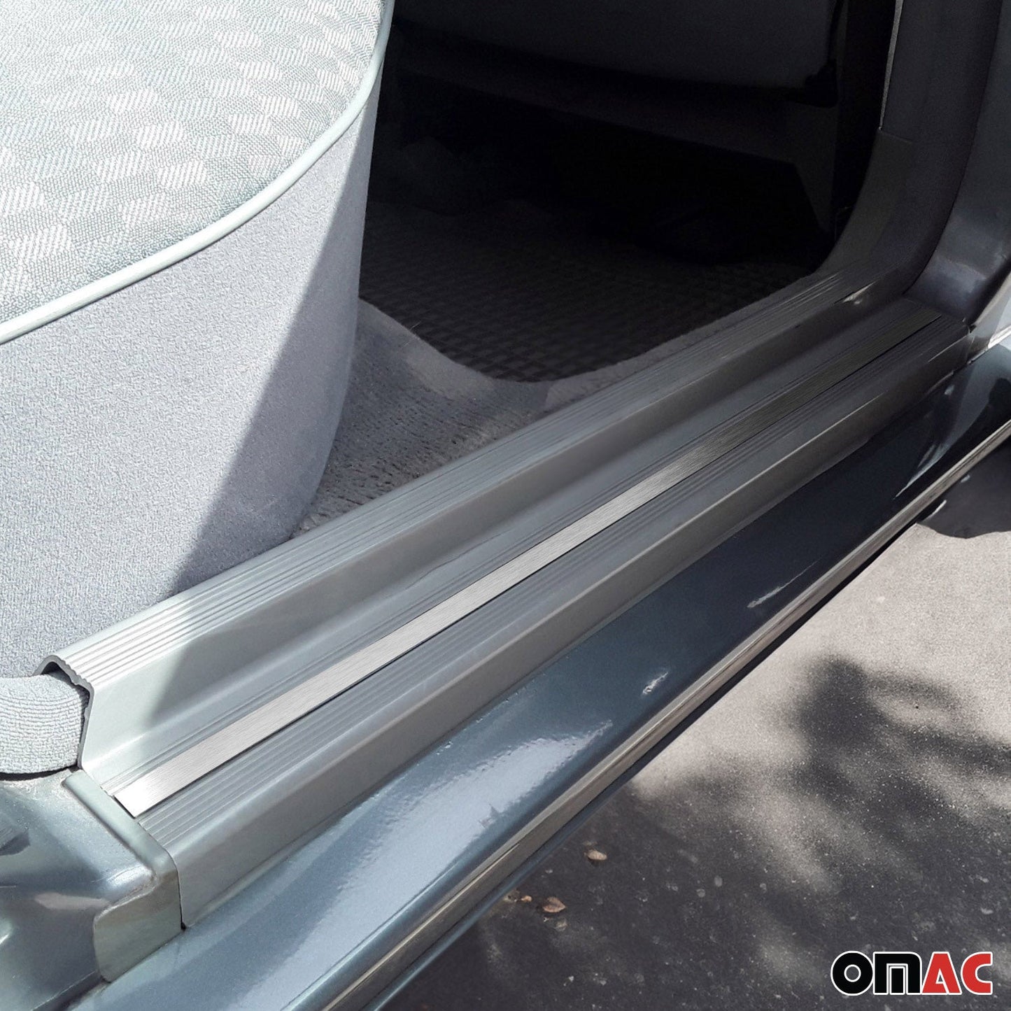 1995-2000 Mercedes C Class W202 Door Sill Scuff Plate Stainless Steel Brushed 8x