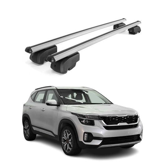 2021-2026 Kia Seltos Roof Rack Cross Bars Silver