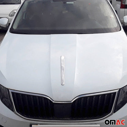 OMAC For Nissan Qashqai 2015-2023 Chrome Center Hood Spear Strip Trim Stainless Steel U004931