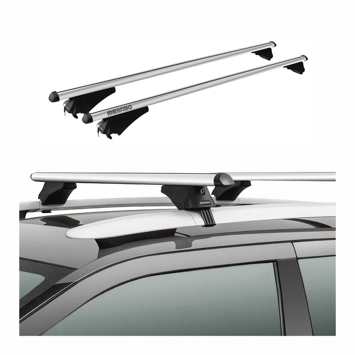 2024-2025 Chevrolet Trax Roof Rack Cross Bars Luggage Carrier Silver 2Pcs