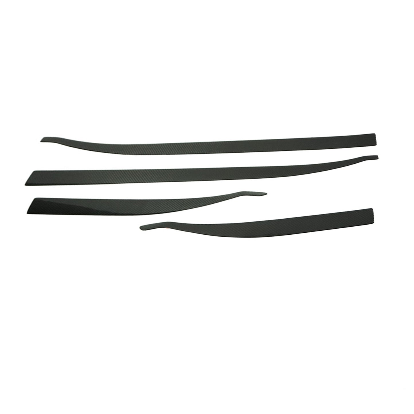 2015-2024 Jeep Renegade Side Door Molding Trim Skirt Garnish Carbon Fiber 4x