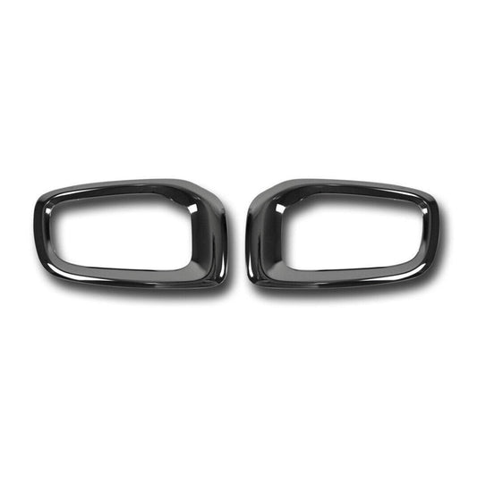 OMAC Fog Light Lamp Bezel Cover for Jeep Renegade 2015-2018 Steel Dark 2 Pcs 1708103B