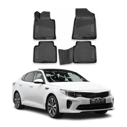 2016-2020 Kia Optima Floor Mats Liners Full Set All Weather Black