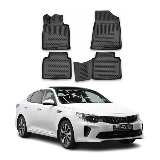 2016-2020 Kia Optima Floor Mats Liners Full Set All Weather Black