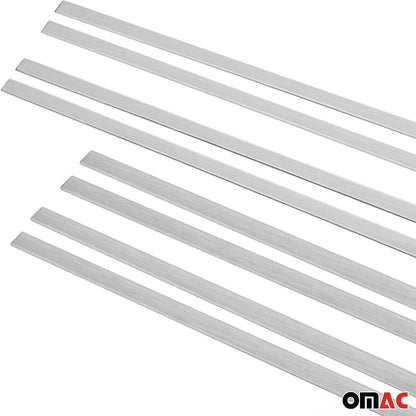 OMAC Brushed Chrome Side Door Sill Cover Trim 8 Pcs Fits MB E Class W210 1996-2003 4756DT091T